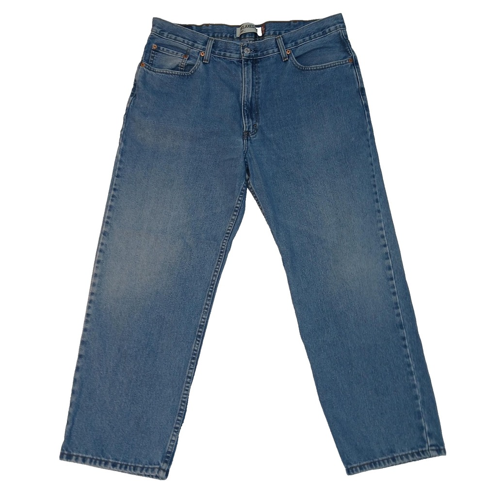 Levis 550 Jeans Mens 38x29 Blue Relaxed Fit Tapered Leg‎ Denim Zip Fly Pants